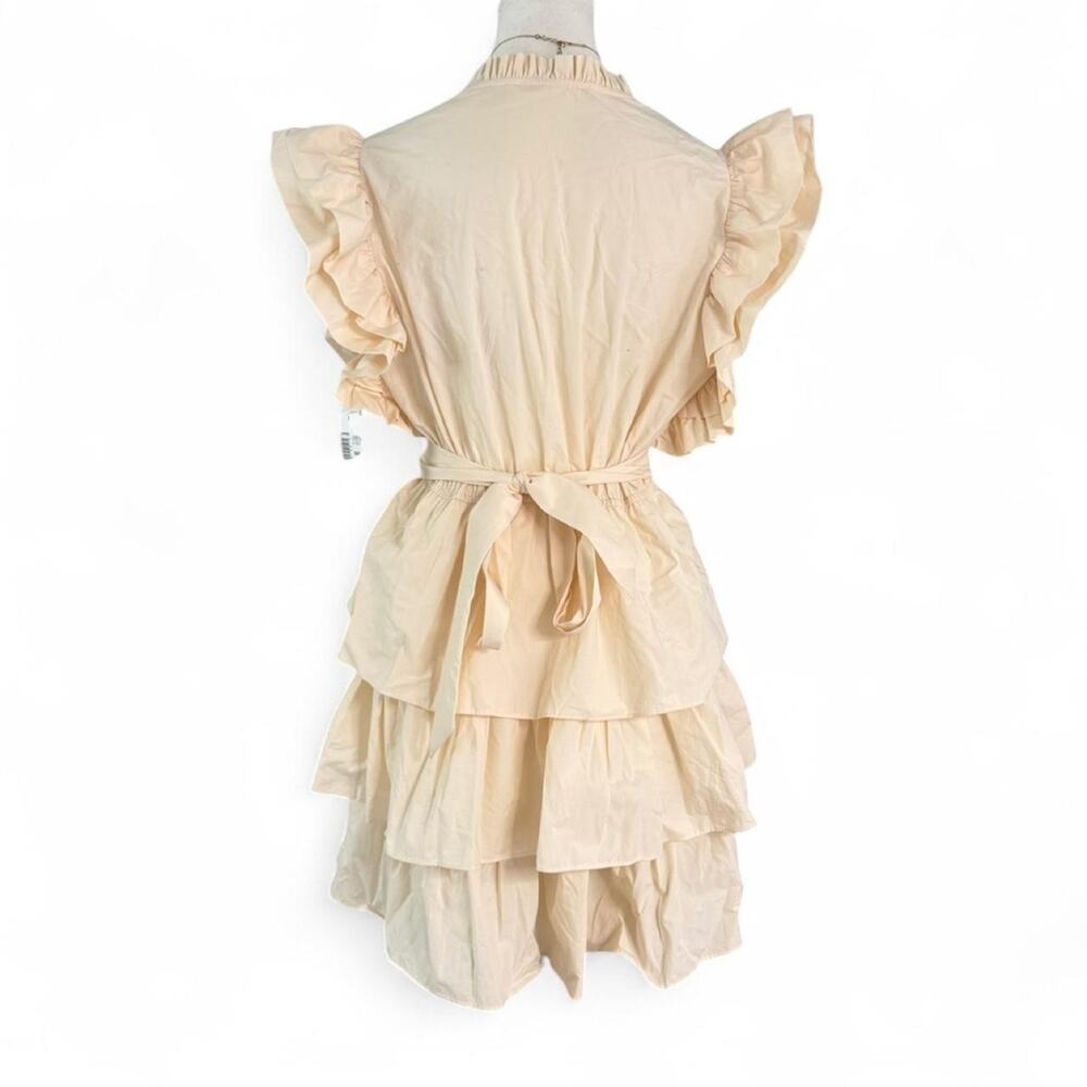 Marie Oliver Foxs Emery Cream Cottage Core Baby Doll Tie Back Dress Size M NWT - Picture 2 of 8